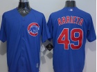 Chicago Cubs #49 Jake Arrieta Blue New Cool Base Jerseys