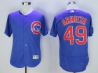 Chicago Cubs #49 Jake Arrieta Blue 2016 Flexbase Jerseys