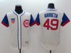 Chicago Cubs #49 Jake Arrieta Cream 1942 Turn Back Flexbase Jerseys