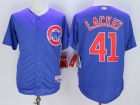 Chicago Cubs #41 John Lackey Blue Jerseys