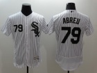 Chicago White Sox #79 Jose Abreu White Strips 2016 Flexbase Jerseys