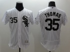 Chicago White Sox #35 Frank Thomas White Strips 2016 Flexbase Jerseys