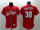 Cincinnati Reds #30 Ken Griffey Jr Los Rojos Red Flexbase Jerseys