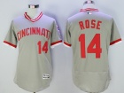 Cincinnati Reds #14 Pete Rose Gray Flexbase Jerseys