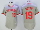 Cincinnati Reds #19 Joey Votto Gray Flexbase Jerseys