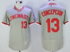 Cincinnati Reds #13 Dave Concepcion Gray Flexbase Jerseys