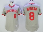 Cincinnati Reds #8 Joe Morgan Gray Flexbase Jerseys