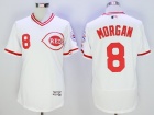 Cincinnati Reds #8 Joe Morgan White Flexbase Jerseys