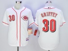 Cincinnati Reds #30 Ken Griffey Jr White  Player Jerseys