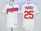 Cleveland Indians #25 Jim Thome White Flexbase Jerseys