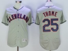 Cleveland Indians #25 Jim Thome Gray Flexbase Jerseys