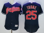 Cleveland Indians #25 Jim Thome Navy Blue Flexbase Jerseys