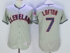 Cleveland Indians #7 Kenny Lofton Gray Flexbase Jerseys