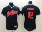 Cleveland Indians #12 Francisco Lindor Navy Blue Flexbase Jerseys