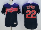 Cleveland Indians #22 Jason Kipnis Navy Blue Flexbase Jerseys