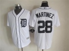 Detroit Tigers #28 J.D. Martinez White New Fabric Cool Base Jerseys