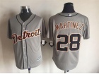 Detroit Tigers #28 J.D. Martinez Gray New Fabric Cool Base Jerseys