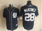 Detroit Tigers #28 J.D. Martinez Blue New Fabric Cool Base Jerseys