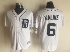 Detroit Tigers #6 Al Kaline White New Fabric Cool Base Jerseys