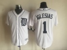 Detroit Tigers #1 Jose Iglesias White New Fabric Cool Base Jerseys