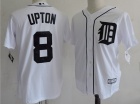 Detroit Tigers #8 Justin Upton White New Fabric Cool Base Jerseys