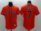 Houston Astros #7 Craig Biggio Orange Flexbase Jerseys