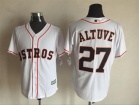 Houston Astros #27 Jose Altuve White New Fabric Cool Base Jerseys