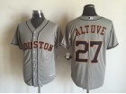 Houston Astros #27 Jose Altuve Gray New Fabric Cool Base Jerseys