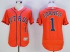 Houston Astros #1 Carlos Correa Orange Flexbase Jerseys