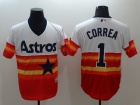 Houston Astros #1 Carlos Correa Rainbow Flexbase Jerseys