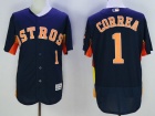 Houston Astros #1 Carlos Correa Blue Flexbase Jerseys