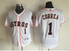 Houston Astros #1 Carlos Correa White Flexbase Jerseys