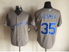 Kansas City Royals #35 Eric Hosmer Gray New Fabric Cool Base Jerseys