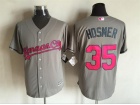 Kansas City Royals #35 Eric Hosmer Gray Mother's Day Cool Base Jerseys