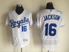 Kansas City Royals #16 Bo Jackson White  Flexbase Jerseys