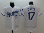 Kansas City Royals #17 Wade Davis White Flexbase Jerseys