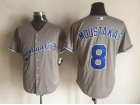 Kansas City Royals #8 Mike Moustakas Gray New Fabric Cool Base Jerseys