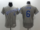 Kansas City Royals #6 Lorenzo Cain Gray Flexbase Jerseys