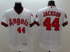 Los Angeles Angels #44 Reggie Jackson White Flexbase Jerseys