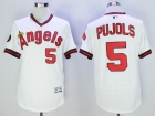 Los Angeles Angels #5 Albert Pujols White Pullover Flexbase Jerseys