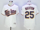 Minnesota Twins #25 Byron Buxton White Flexbase Jerseys