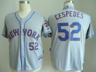 New York Mets #52 Yoenis Cespedes Gray Player Jerseys