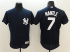 New York Yankees #7 Mickey Mantle Navy Blue Flexbase Jerseys