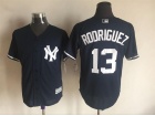 New York Yankees #13 Alex Rodriguez Navy Blue New Fabric Cool Base Jerseys