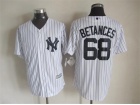 New York Yankees #68 Dellin Betances White Strips New Fabric Cool Base Jerseys