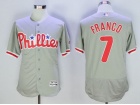 Philadelphia Phillies #7 Maikel Franco Gray Flexbase Jerseys