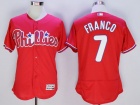 Philadelphia Phillies #7 Maikel Franco Red Flexbase Jerseys