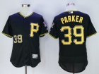 Pittsburgh Pirates #39 Dave Parker Black Button Down Flexbase Jerseys