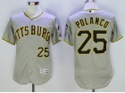 Pittsburgh Pirates #25 Gregory Polanco Gray Flexbase Jerseys