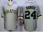 Pittsburgh Pirates #24 Barry Bonds Gray Throwback Jerseys